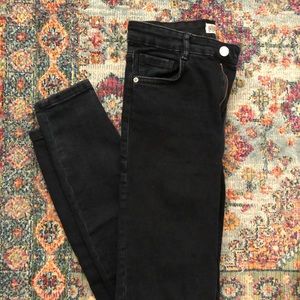 Zara dark blue skinny jeans